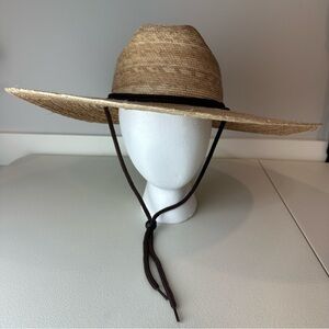 Tula Tan Light Brown UPF 50+ Handwoven Straw Lifeguard Hat